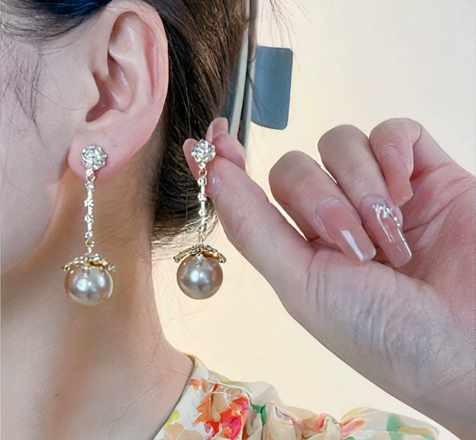 Timeless Dangling Pearl Earrings