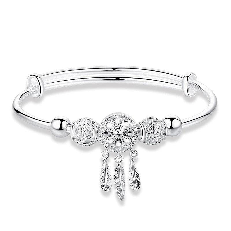 925 Silver Adjustable Dreamcatcher Bracelet