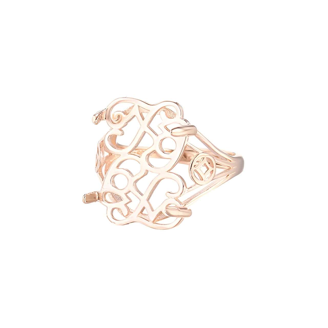 Vintage Style Openwork Gold Ring