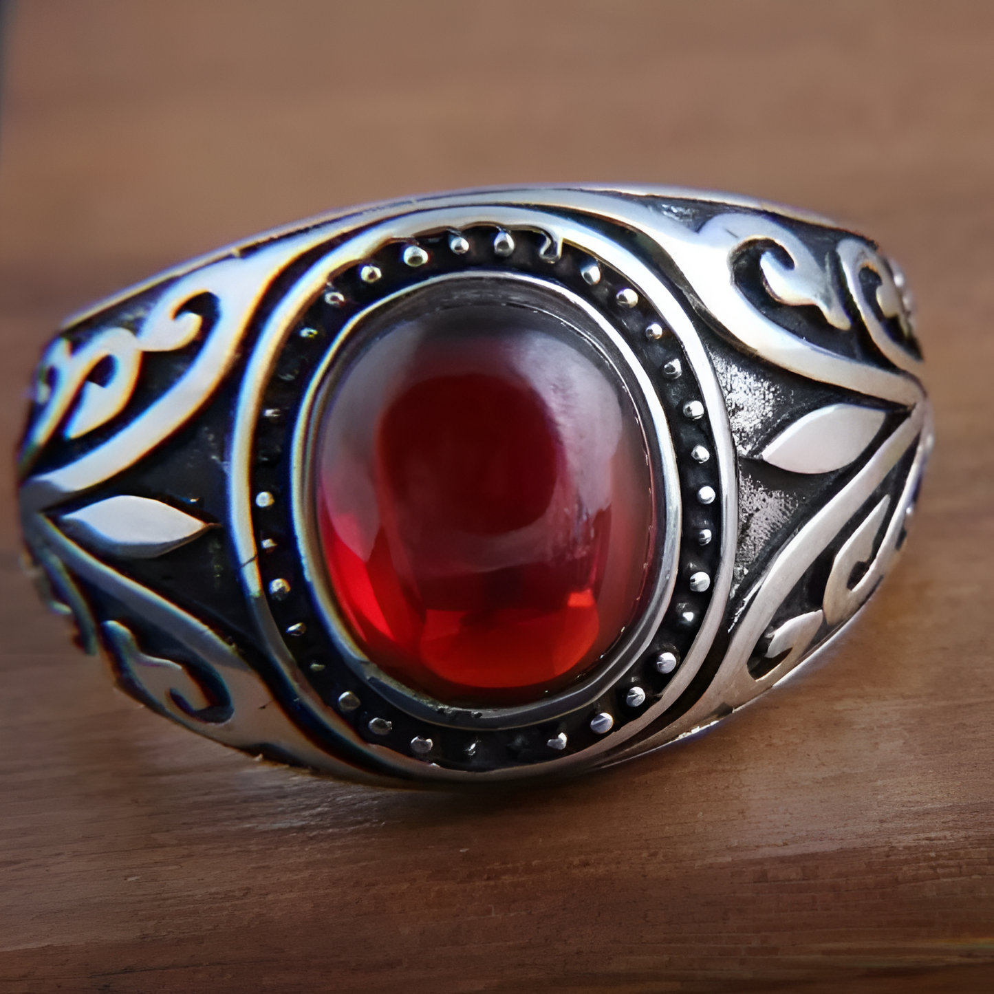 Vintage Garnet Stone Ring
