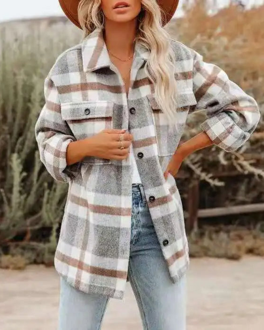 Julie - Rustic Plaid Overshirt