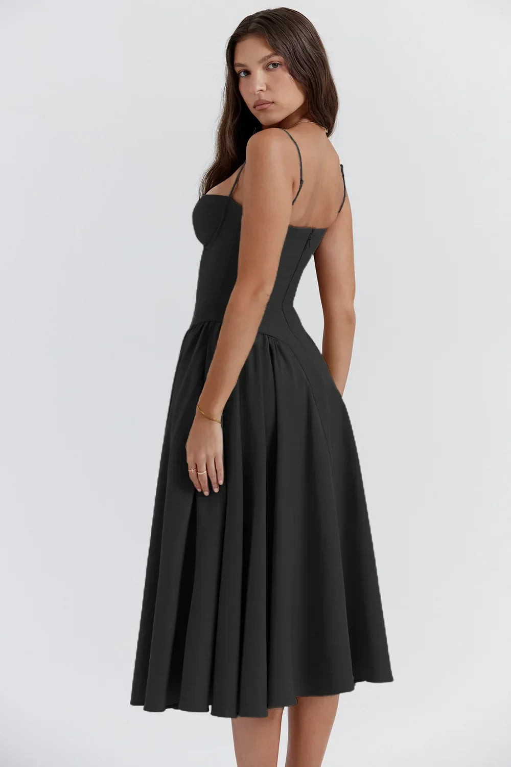 Dess - Midi Dress with Corset