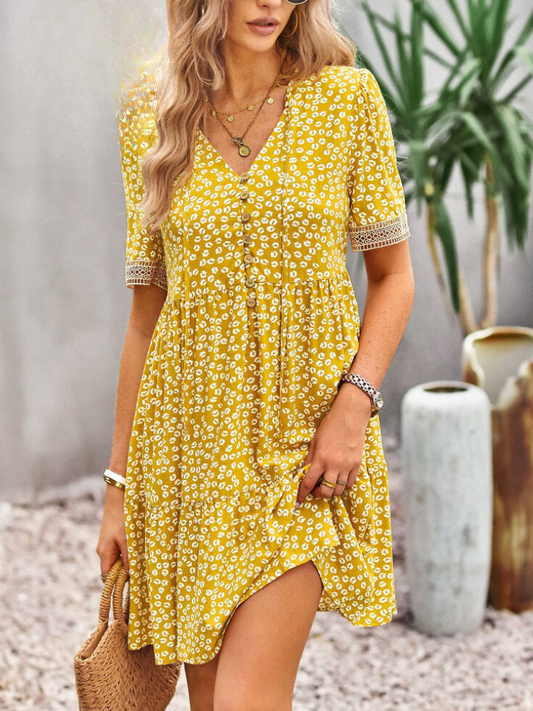 Nena - Elegant Floral Dress