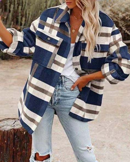 Julie - Rustic Plaid Overshirt