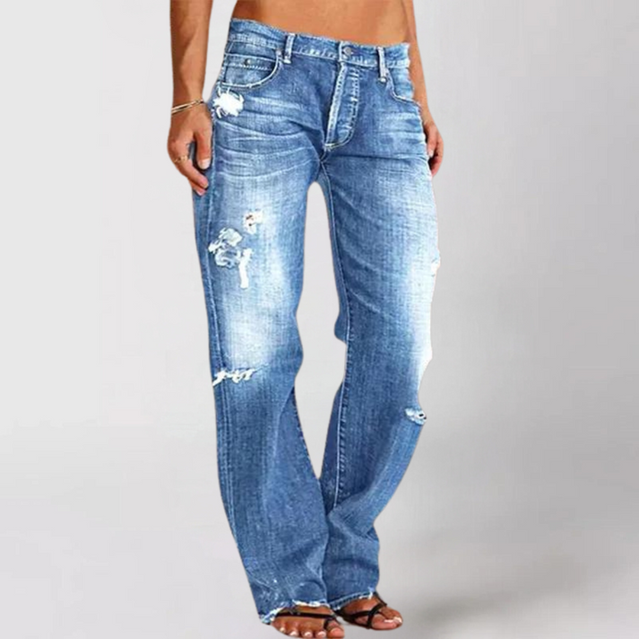 Aria - Wide-Leg Denim Jeans