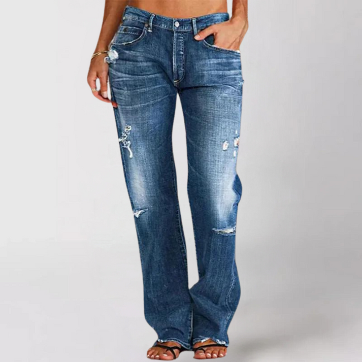 Aria - Wide-Leg Denim Jeans