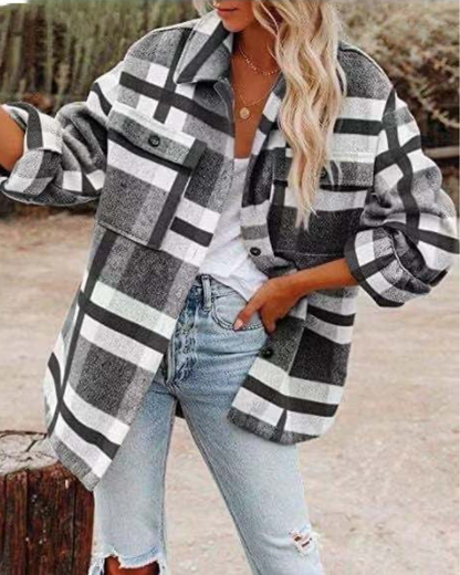 Julie - Rustic Plaid Overshirt