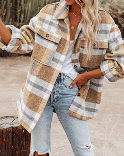 Julie - Rustic Plaid Overshirt