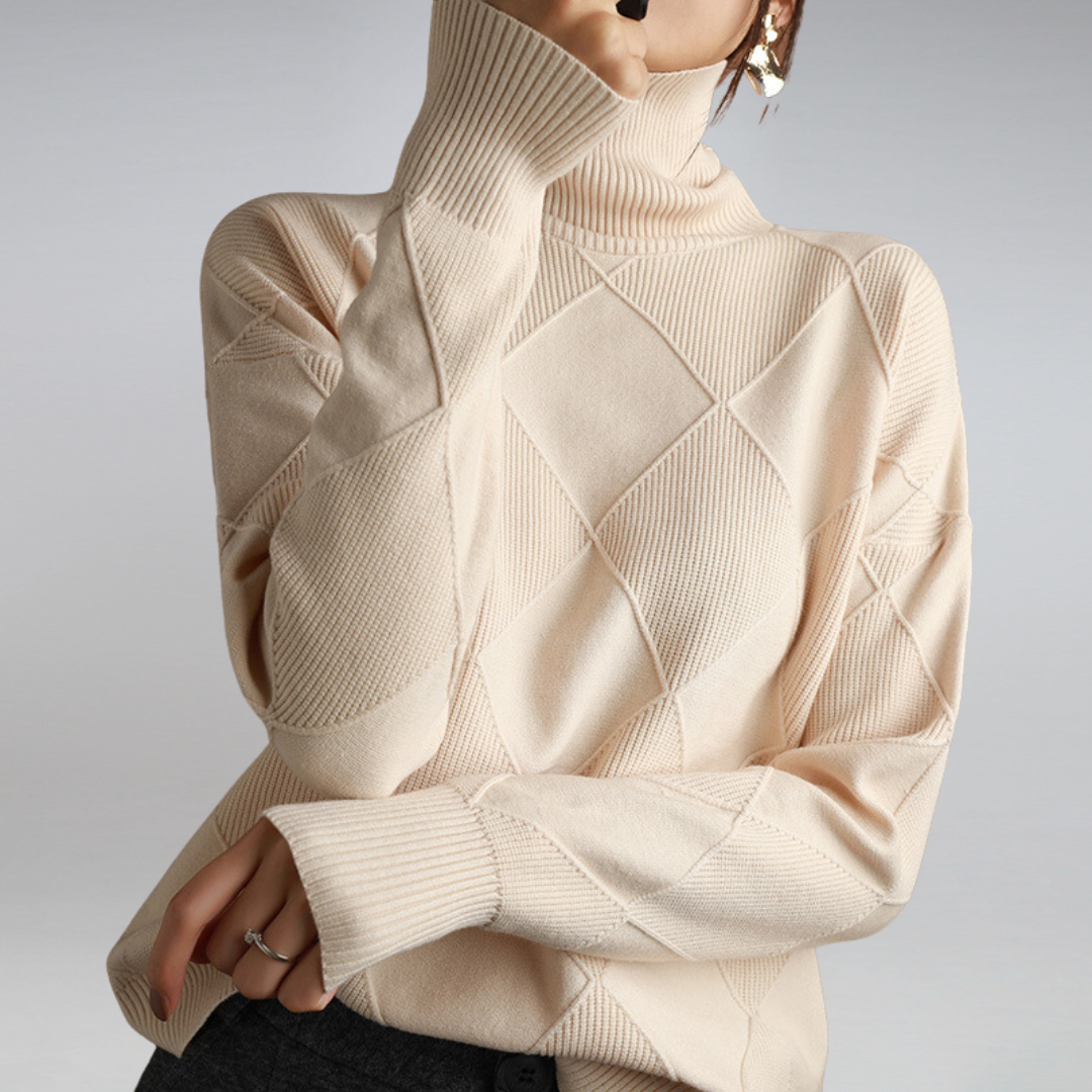 Lina - Ladies Turtleneck Winter Sweater