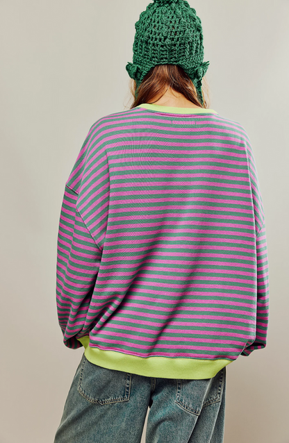 Ella - Striped Oversized Sweater