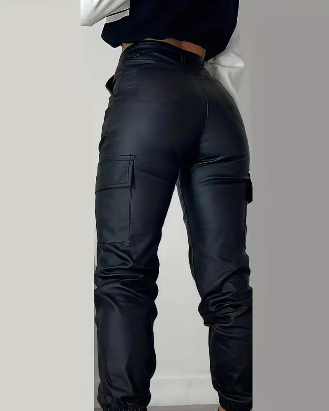 Ren - Leather cargo pants