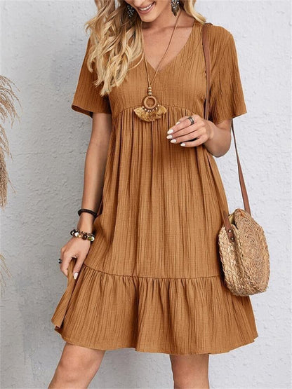 Cecily - Chic V-neck dress