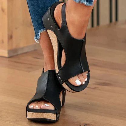 Eula - Wedge Sandals