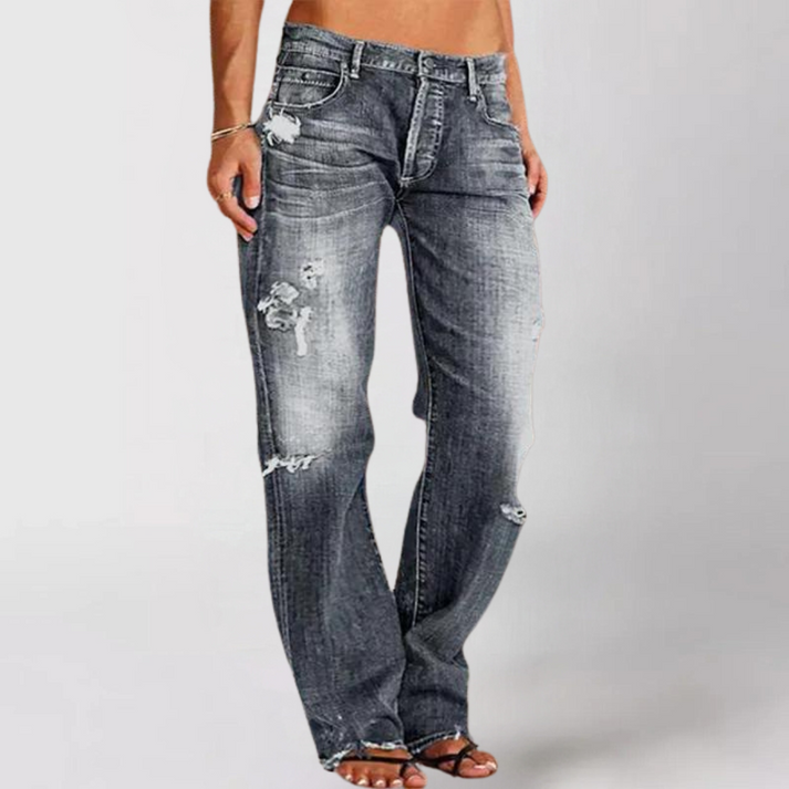 Aria - Wide-Leg Denim Jeans