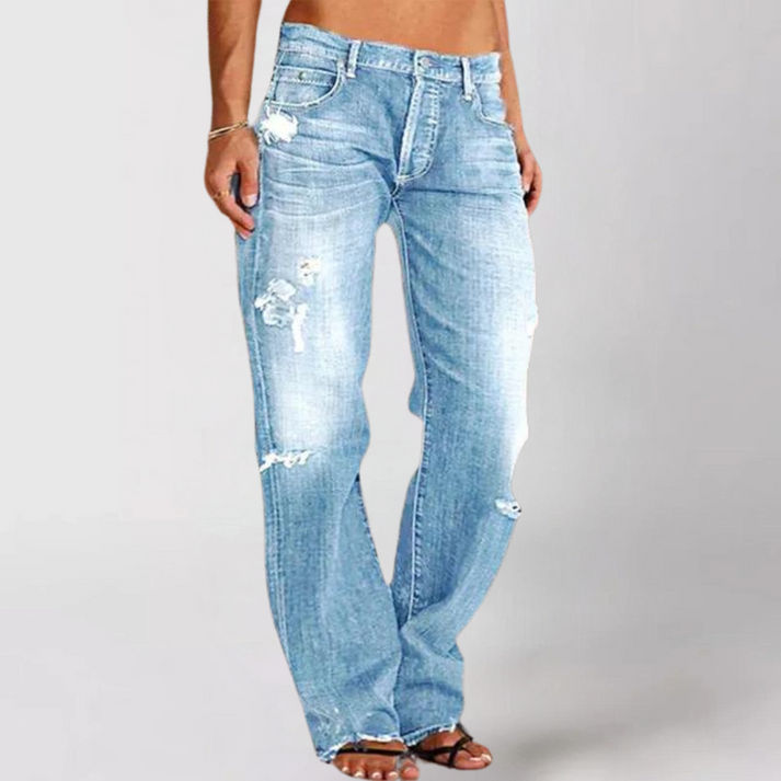 Aria - Wide-Leg Denim Jeans