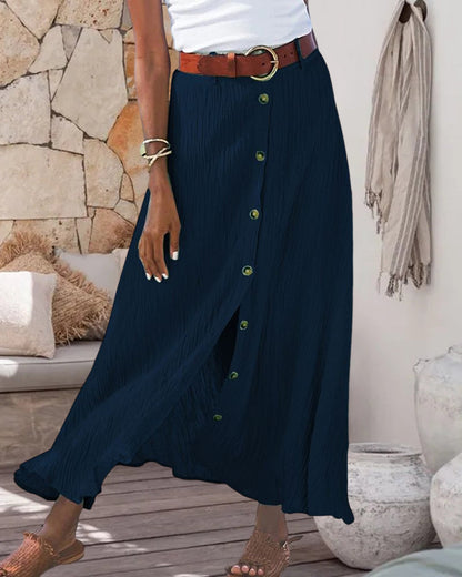 Corina -  Vibrant Flowing Autumn Skirt