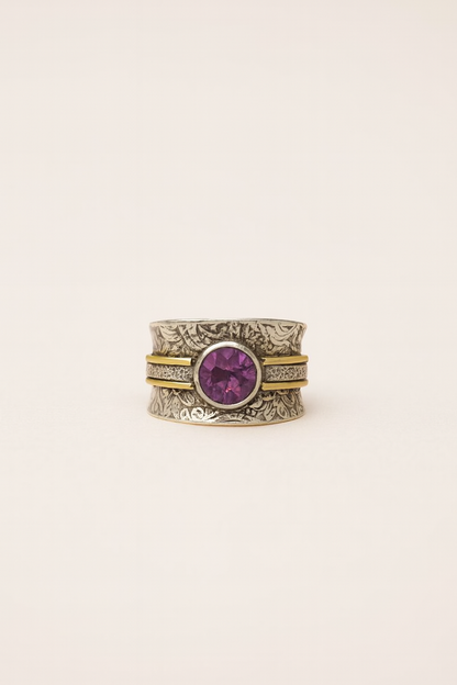 Bohemian Crystal Meditation Ring