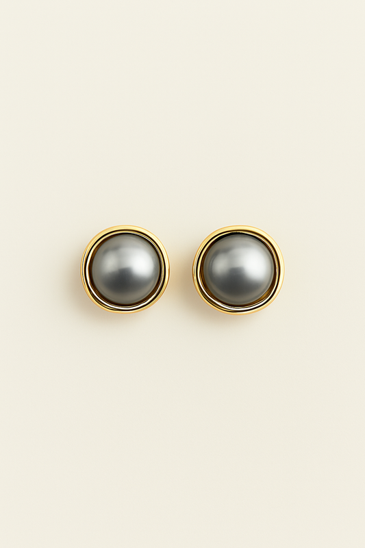 Elegant Black Pearl Earrings