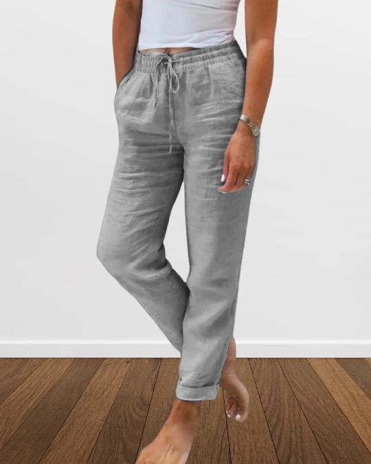 Katie - Comfortable cotton and linen pants