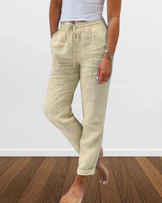 Katie - Comfortable cotton and linen pants