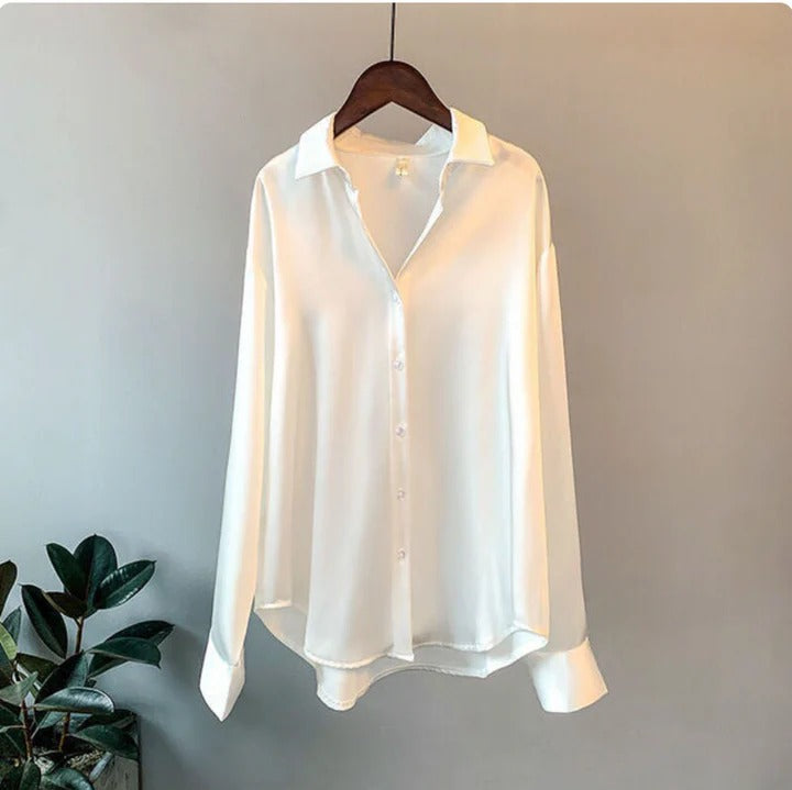 Ellery - Luxe Collared Satin shirt