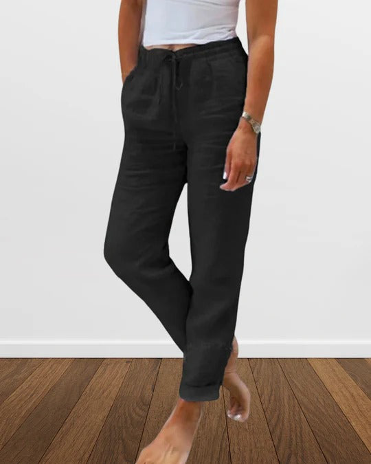 Katie - Comfortable cotton and linen pants