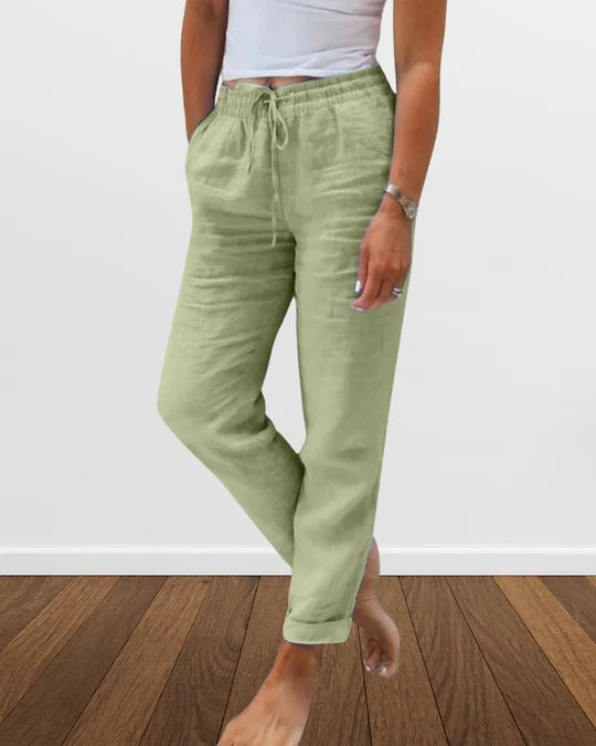 Katie - Comfortable cotton and linen pants