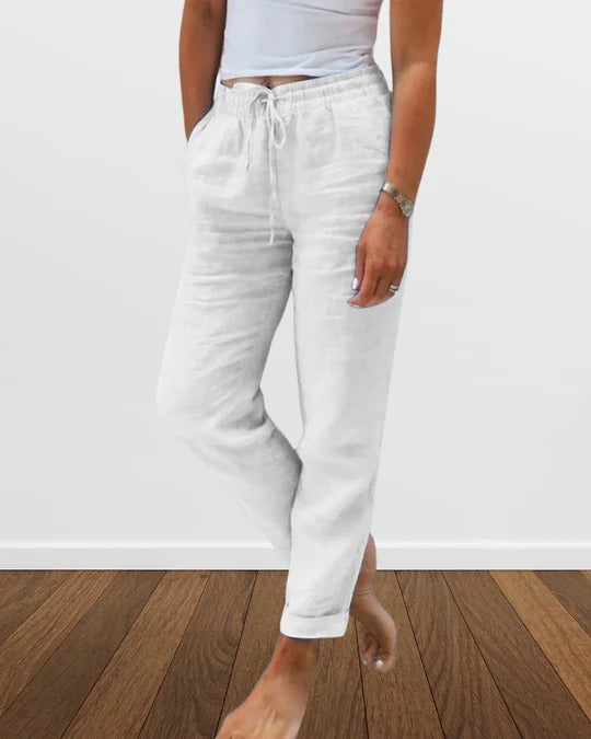 Katie - Comfortable cotton and linen pants