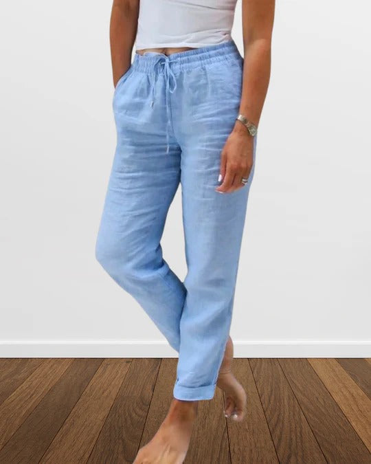 Katie - Comfortable cotton and linen pants