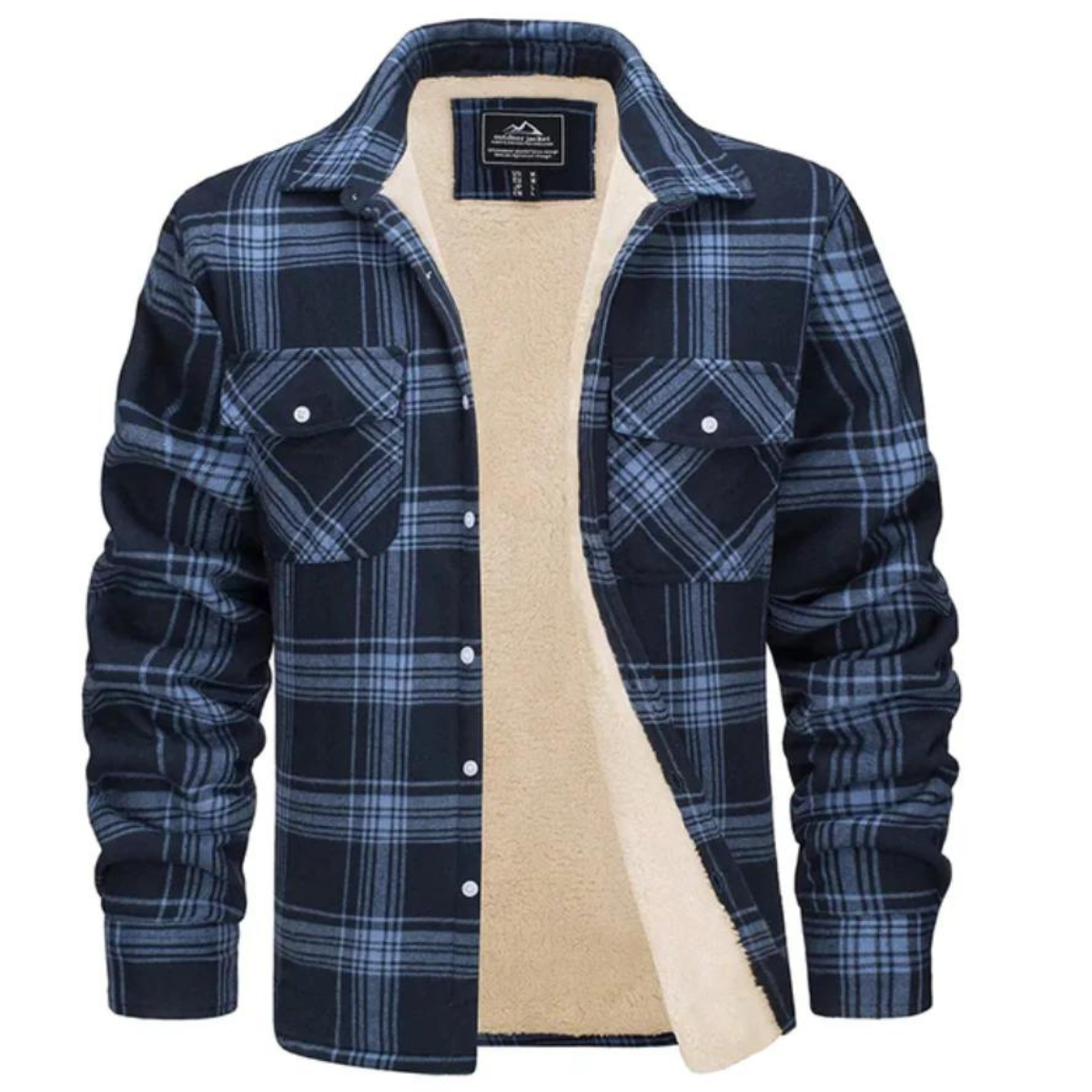 Evans - Fleece-lined Plaid Jacket