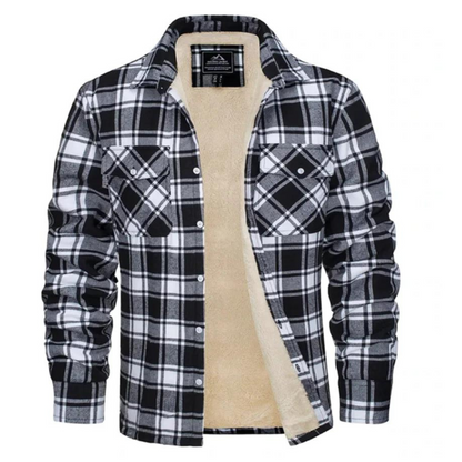 Evans - Fleece-lined Plaid Jacket