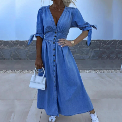 Lexa - Denim Maxi Dress