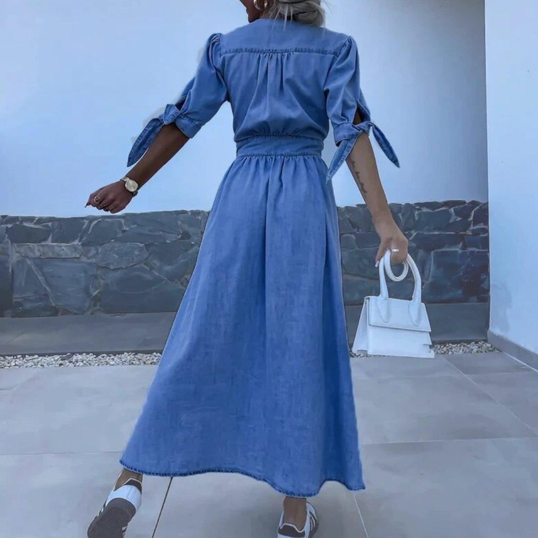 Lexa - Denim Maxi Dress