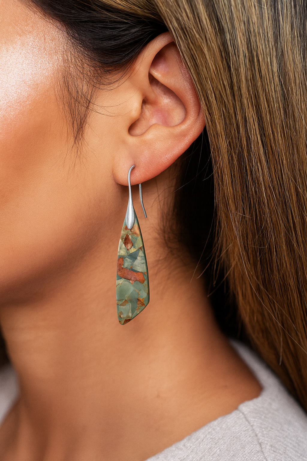 Vintage Nature Stone Earrings