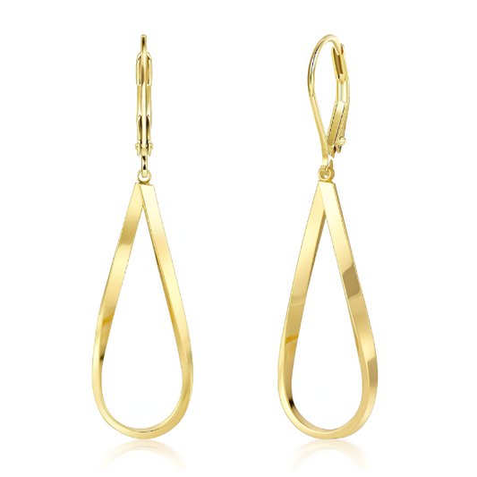 Vintage Dangling Gold Drop Earrings