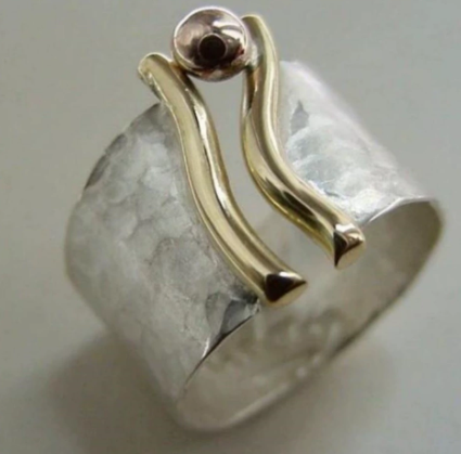 Vintage Gold & Silver Plated Ring