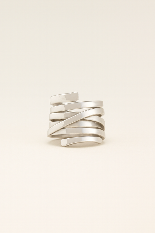 Vintage Thick Layer Silver Ring