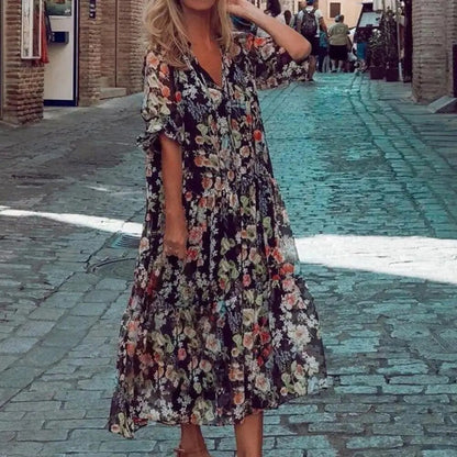 Kora - Comfortable floral dress