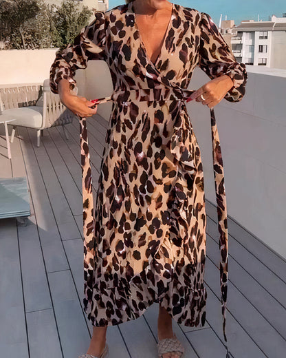 Wilda - Leopard Print Dress