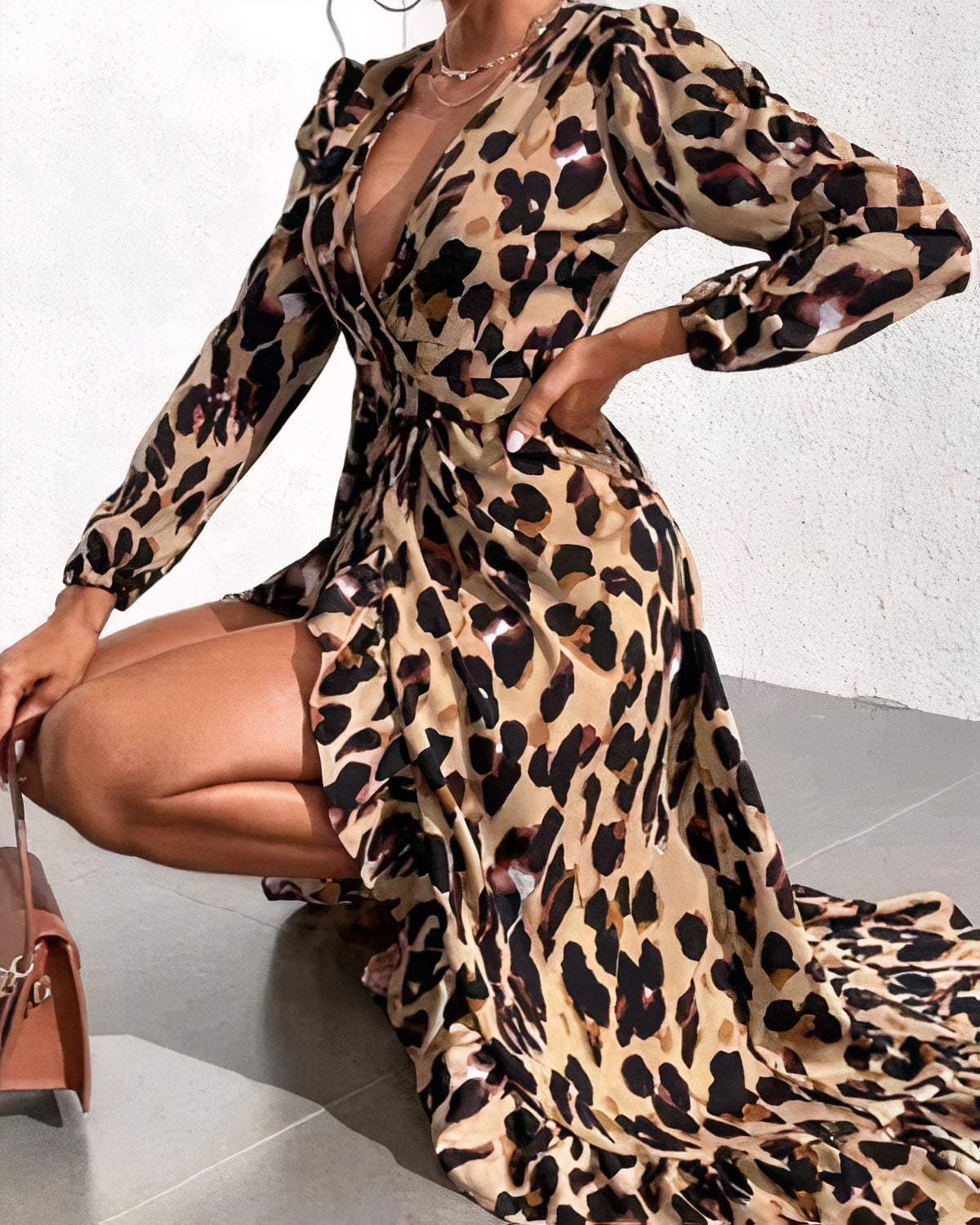 Wilda - Leopard Print Dress