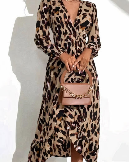 Wilda - Leopard Print Dress