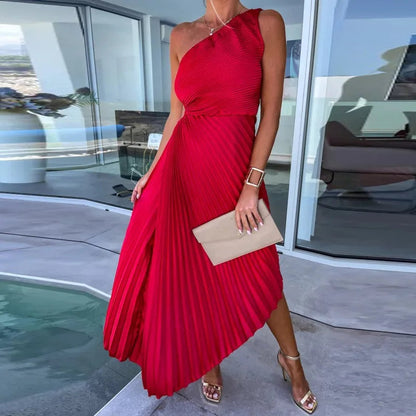 Anja - One Shoulder Maxi Dress