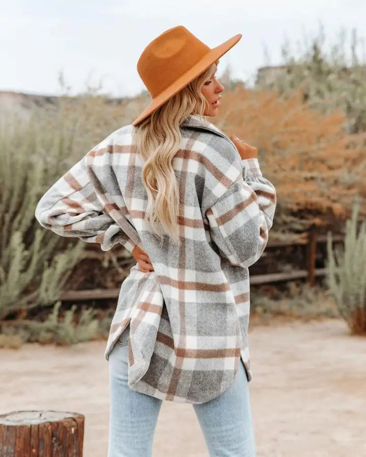 Julie - Rustic Plaid Overshirt