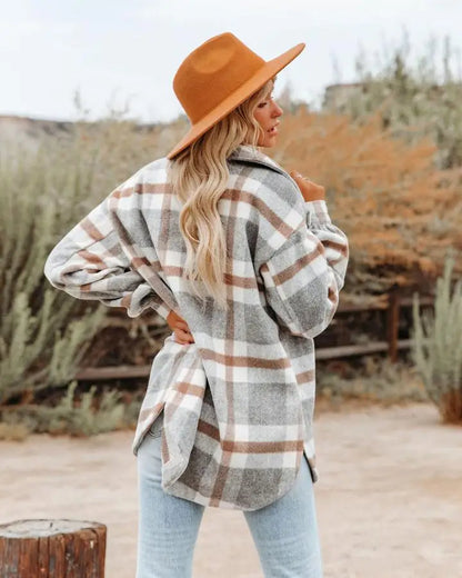 Julie - Rustic Plaid Overshirt