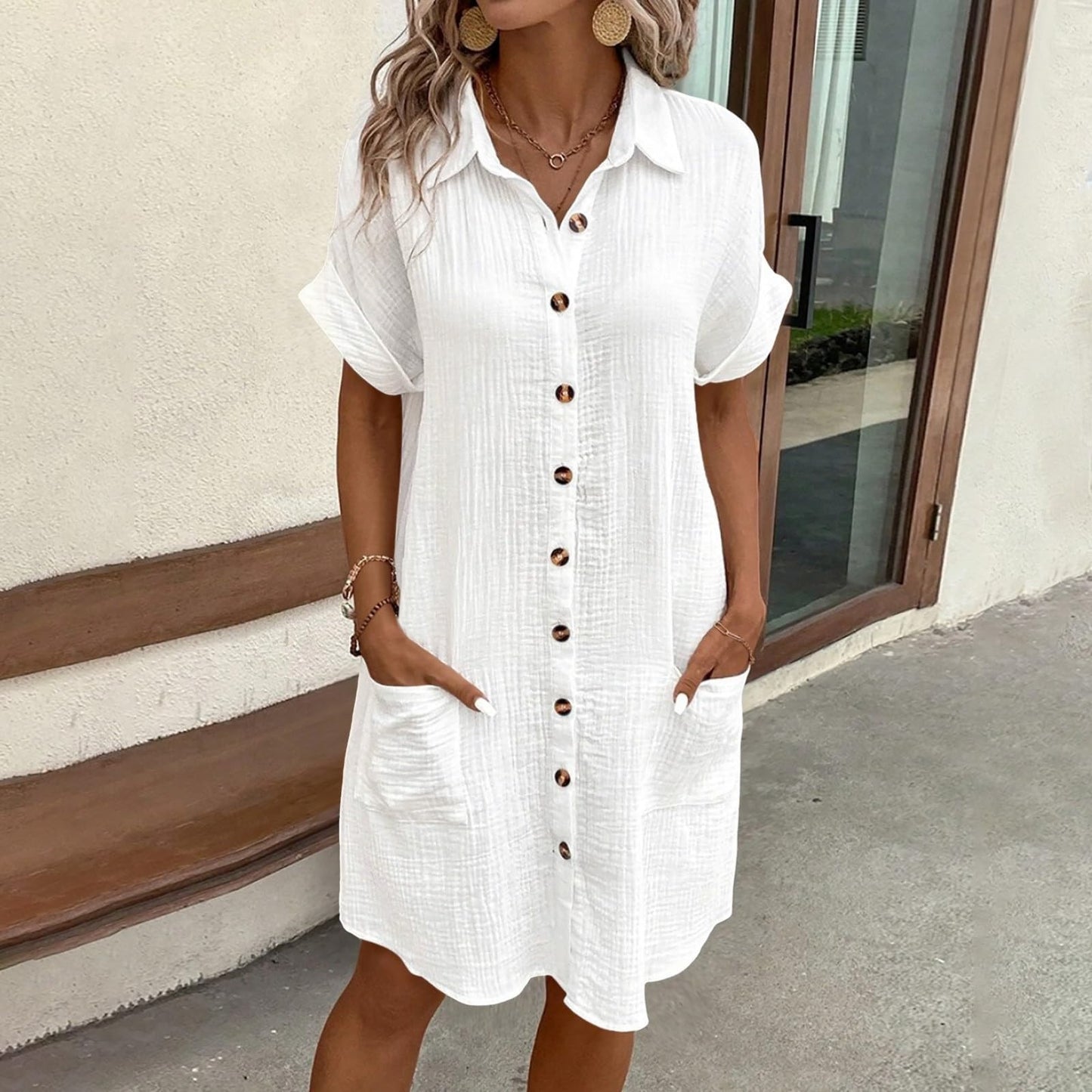 Lorelei - Casual Linen Spring Dress