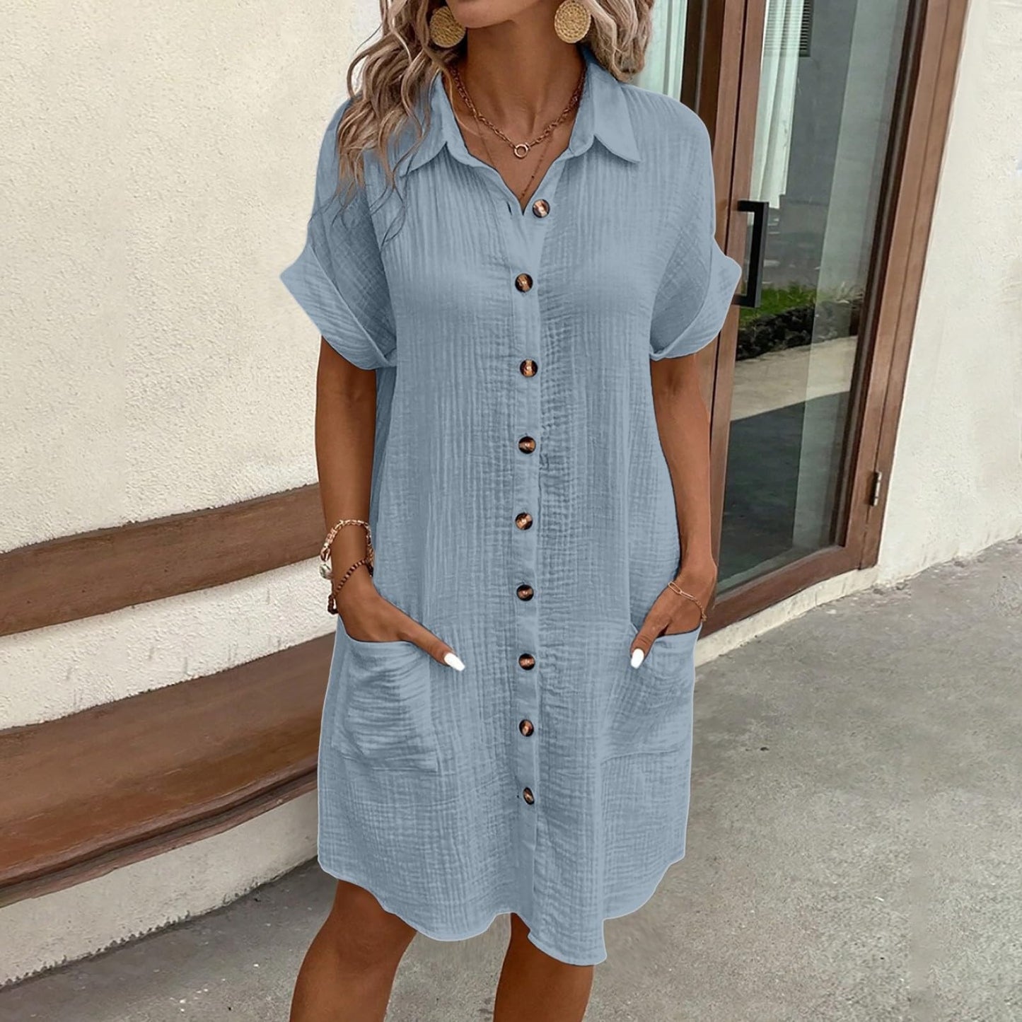 Lorelei - Casual Linen Spring Dress