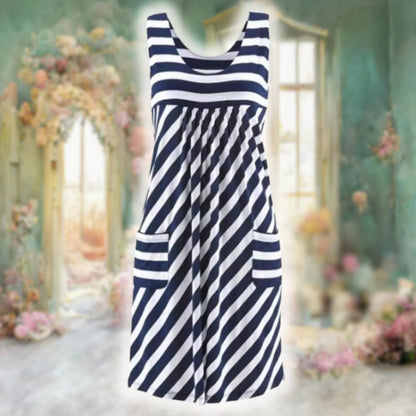 Stylish summer loose dress for women, ideal for warm-weather outings and versatile occasions.