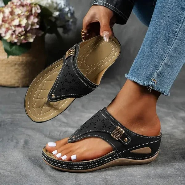 Mollie Women’s Orthopedic Sandals offering a perfect blend of comfort and style. Supportive design with a chic aesthetic, ideal for summer adventures from beach walks to city strolls