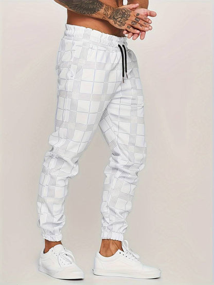 Benj - Checked jogger trousers