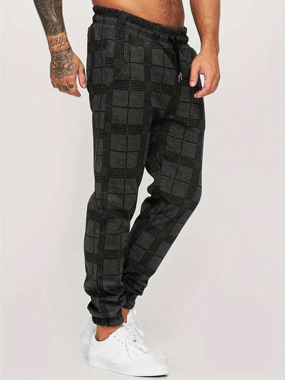 Benj - Checked jogger trousers